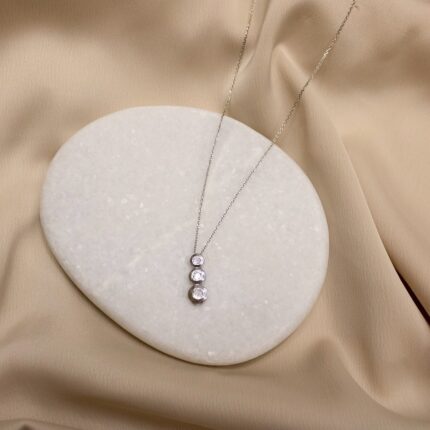 Trio Glowsrebrna ogrlica sa cirkonima